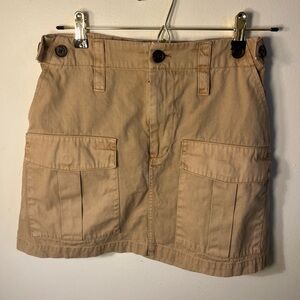 Universal Thread Tan Cargo Mini Skirt